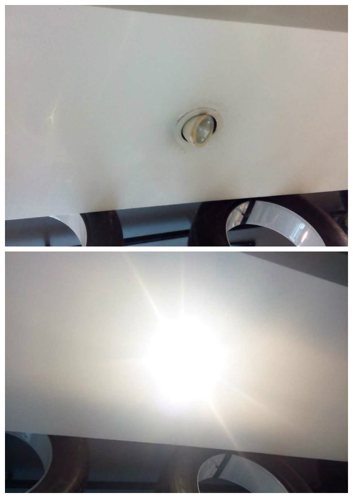 商场店铺的射灯不亮